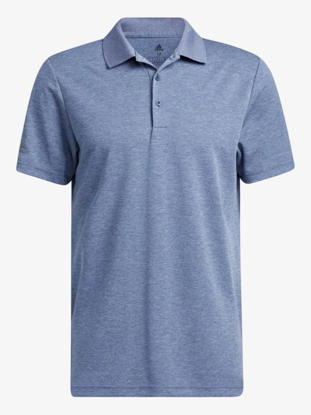 Adidas Men's Heathered Blue Performance Polo Short-Sleeves Size XL