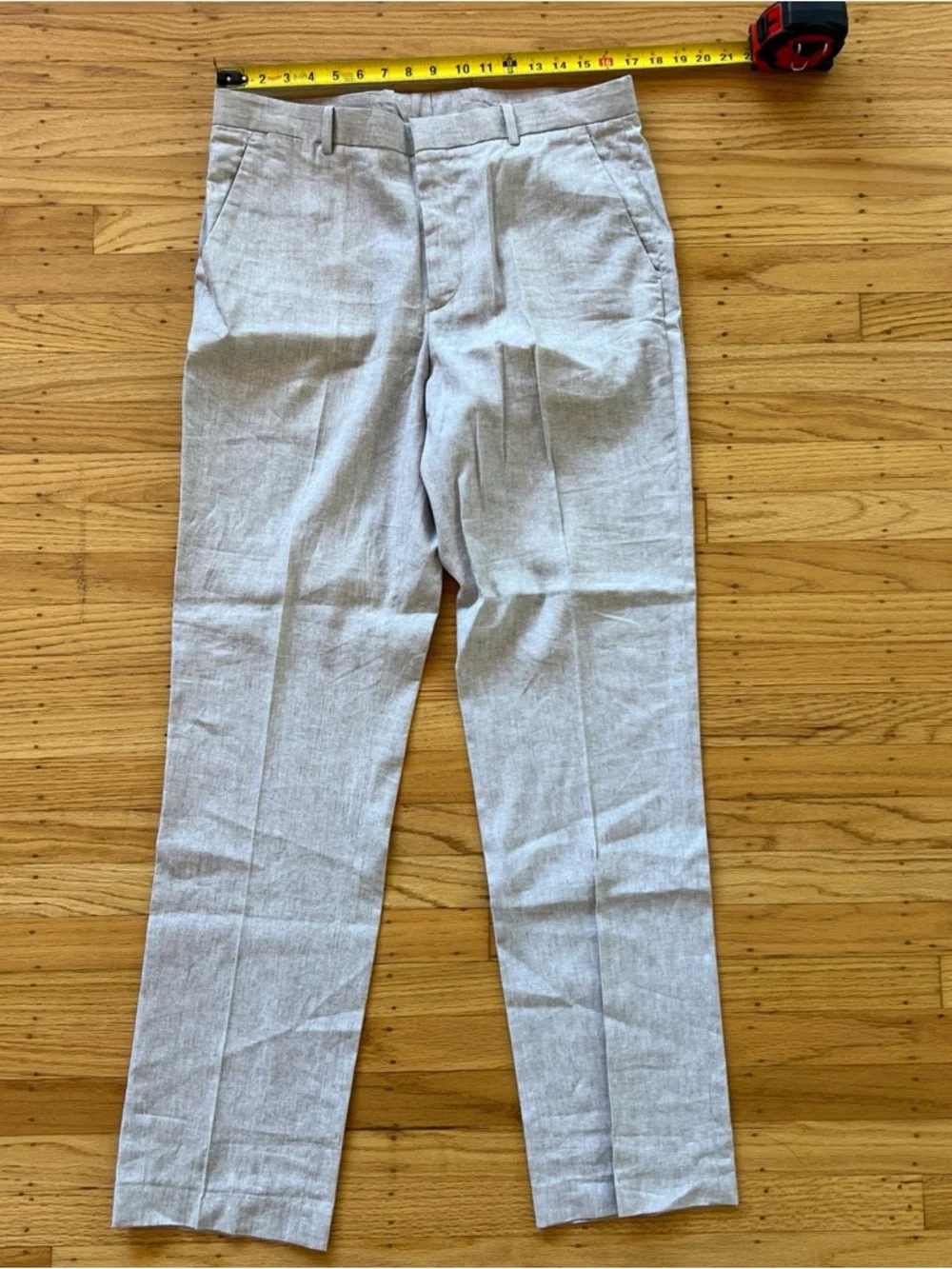 NWOT Perry Ellis Linen Blend Men's Cream Beige Dress Pants 34x34