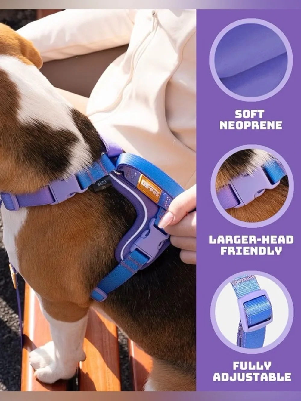 DF Pet Freedom No Pull Martingale Dog Harness