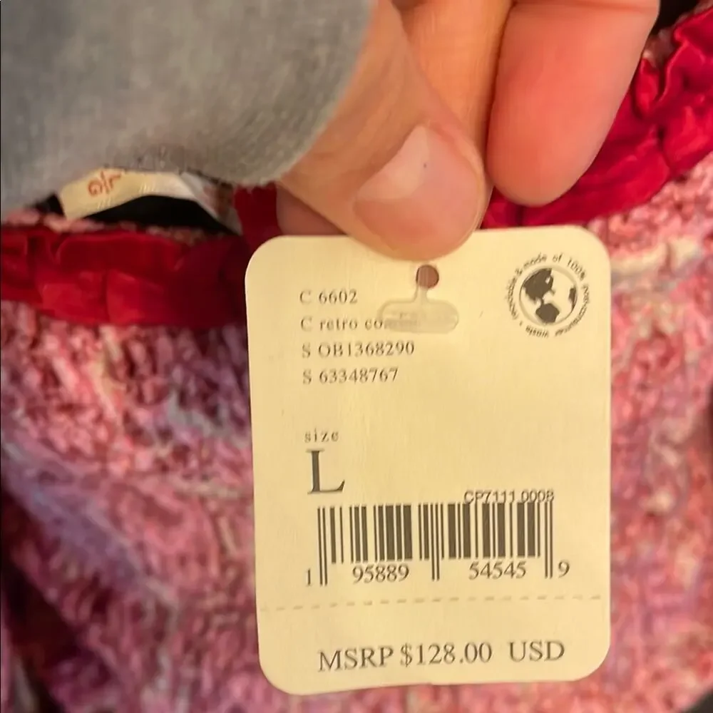 NWT Free  People Dare Me Velvet Blouse Women’s Large