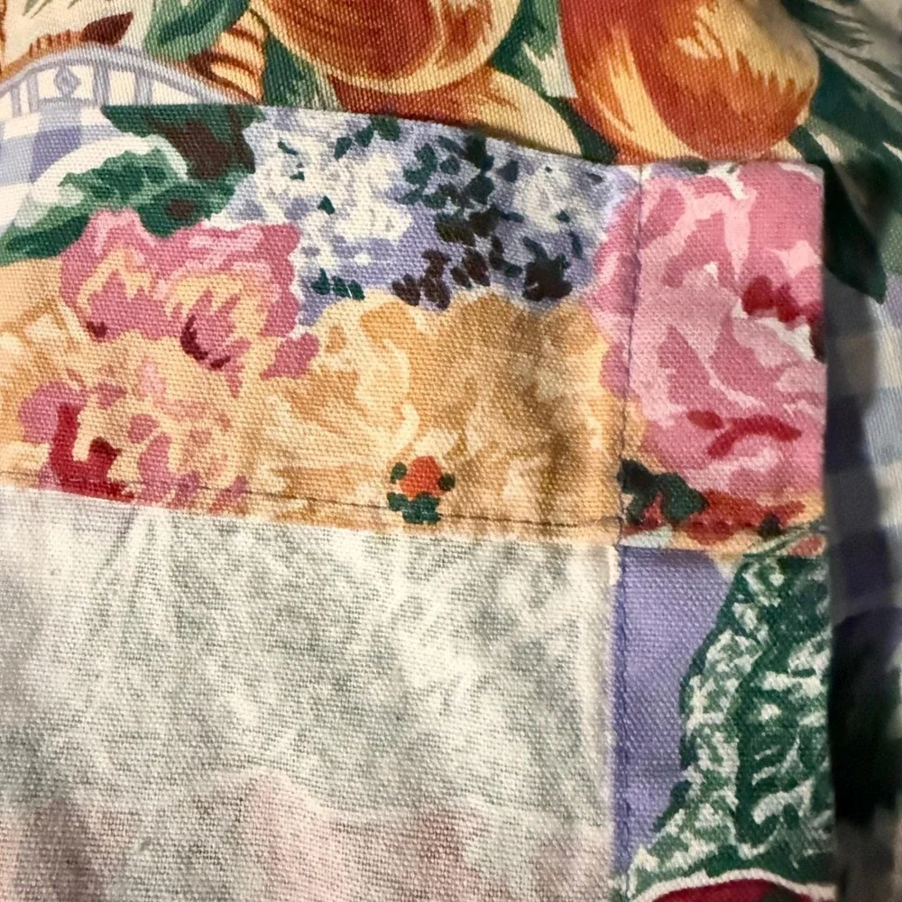 Vtg Rooster Farmhouse Tablecloth cotton Set‎ 50x64 Country Cottagecore set of 2