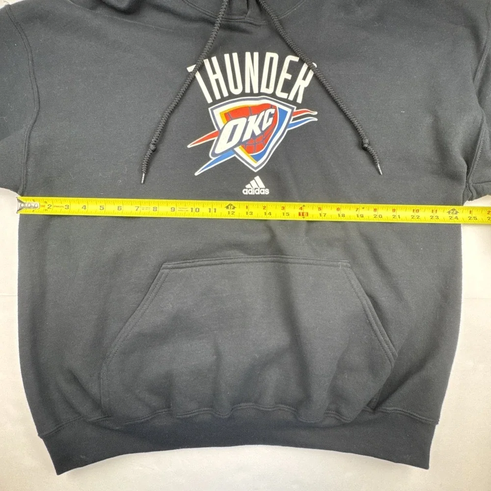 Adidas Mens Oklahoma City Thunder Hoodie XL Cotton Blend NBA Basketball Sports