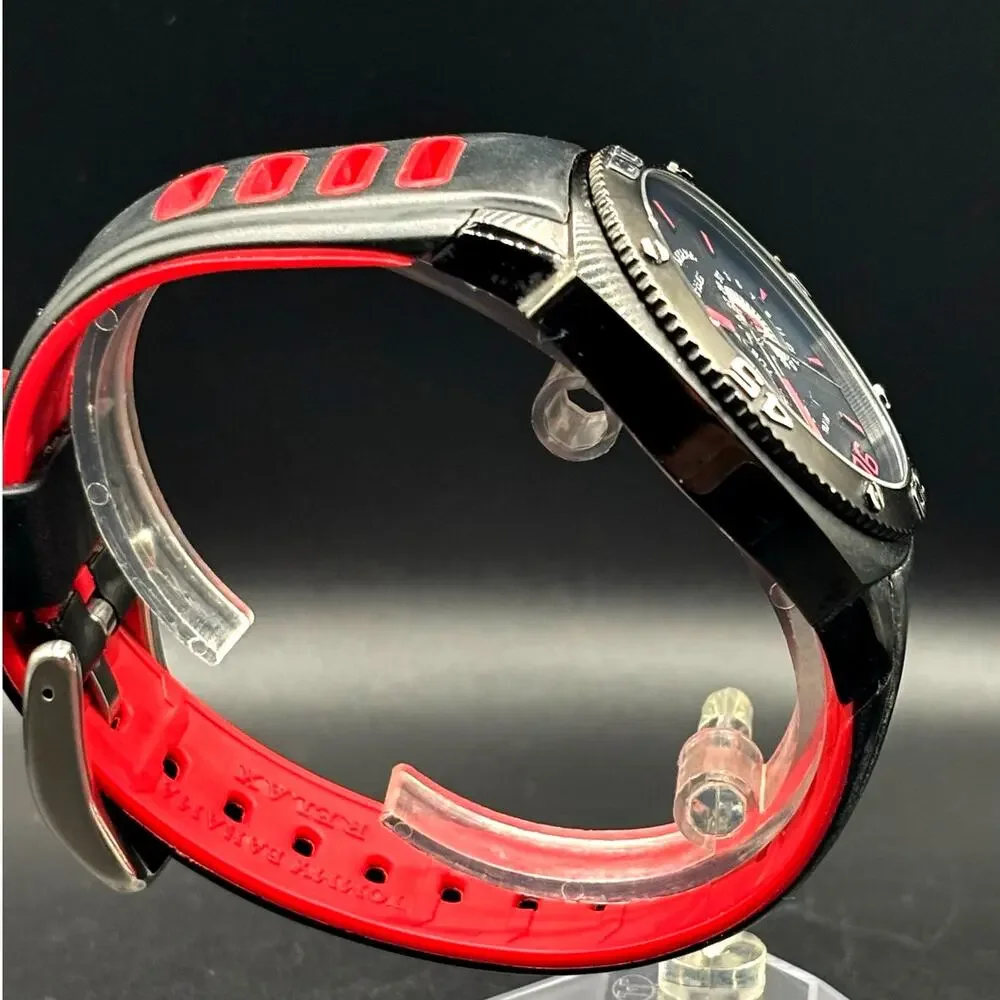 Tommy Bahama Relax TBRLX1033-A126 Reef Diver Black Red Silicone Men’s Watch