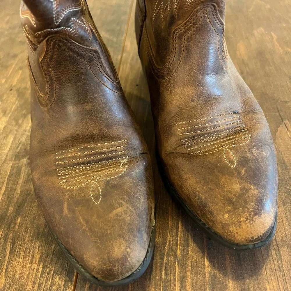 Ariat‎ Children’s Brown Leather Western Style Boot Size 3.5