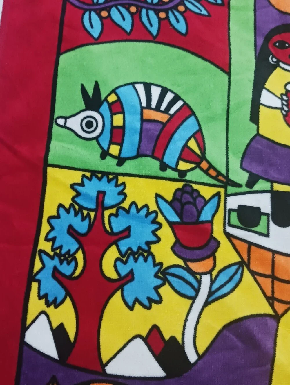 Xl Beach Towel Folksy Signed