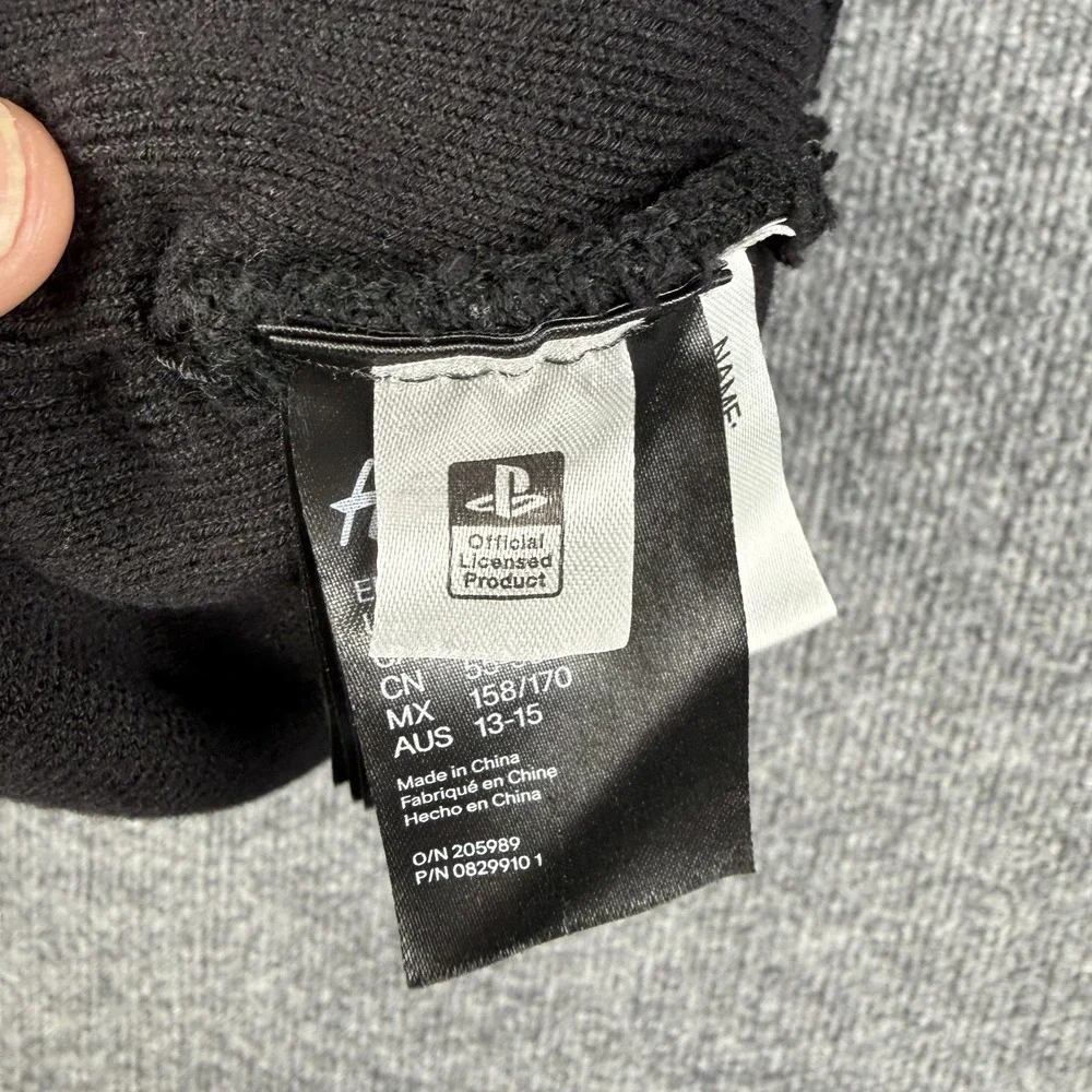 H&M PlayStation Hat Beanie Knit Black‎ Boys One Size Youth Gamer Video Game