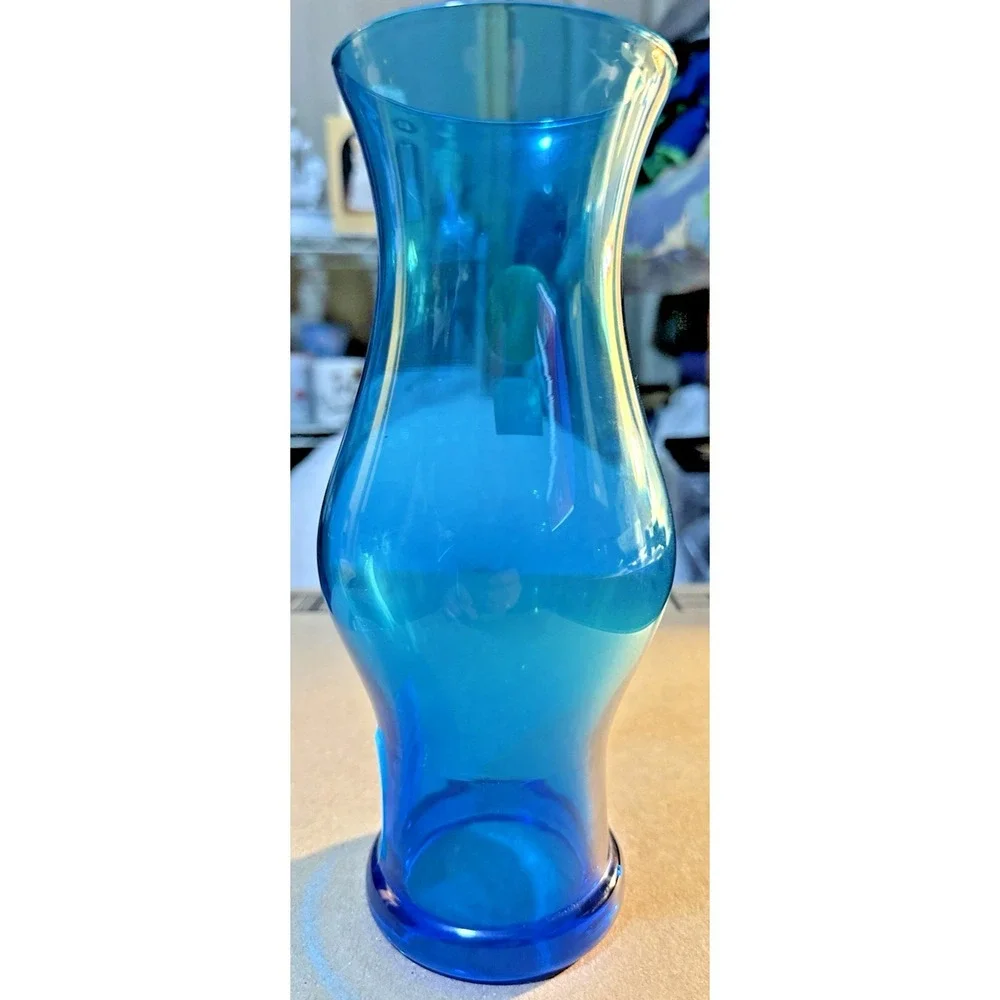 Royal Leerdam Williamsburg Blue Glass‎ Lamp/Lantern Globe