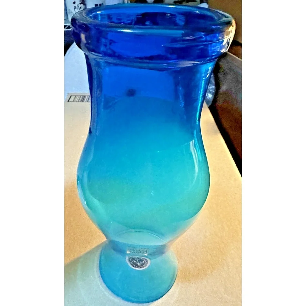 Royal Leerdam Williamsburg Blue Glass‎ Lamp/Lantern Globe