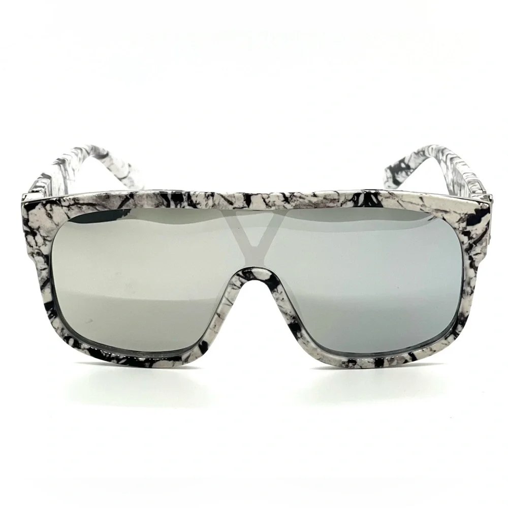 Sunglasses oversized Men Women Shades single lens Fashion Designer‎ Flat lens