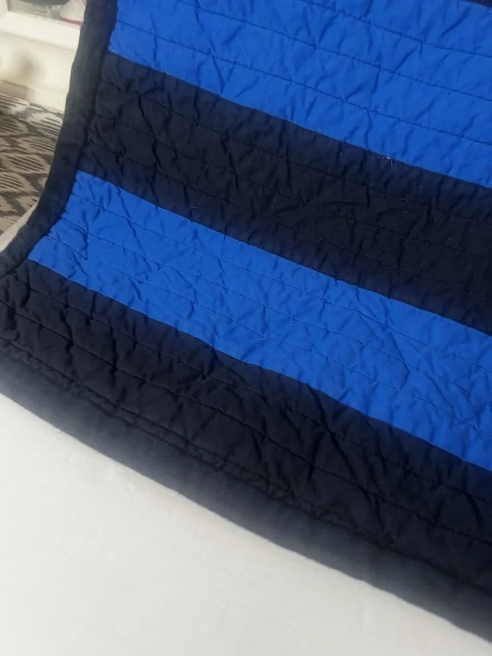 Pottery Barn Teen Blue Rugby Stripe Sham Cotton Single 1
