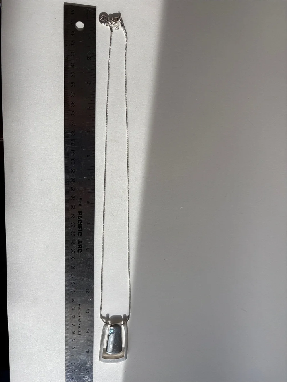 Modern Silver Geometric Pendant Necklace Women Jewelry