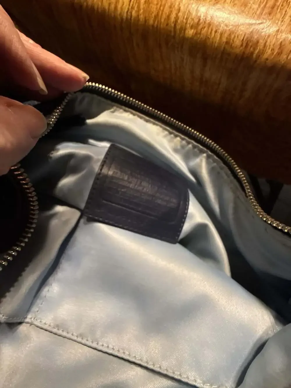 Coach zip top hardware