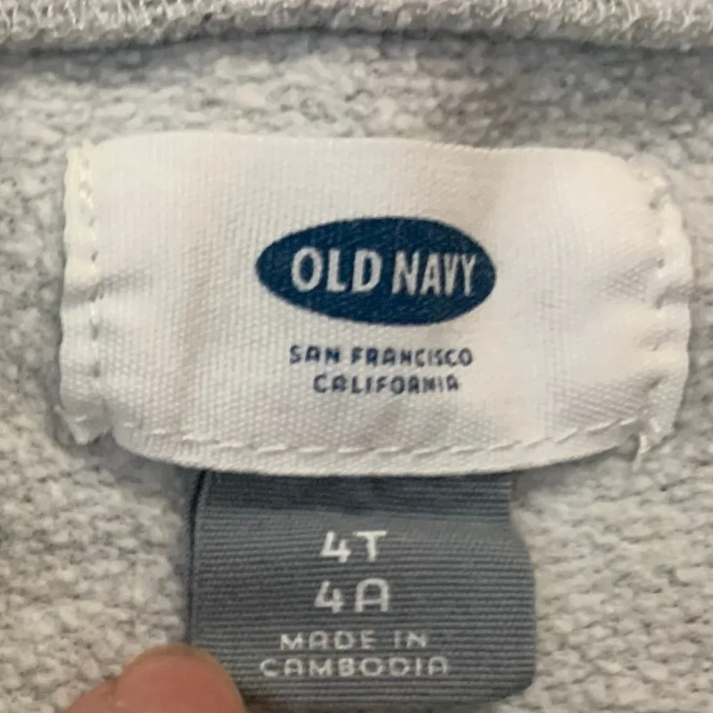 Old Navy grey sweatshirt 4T