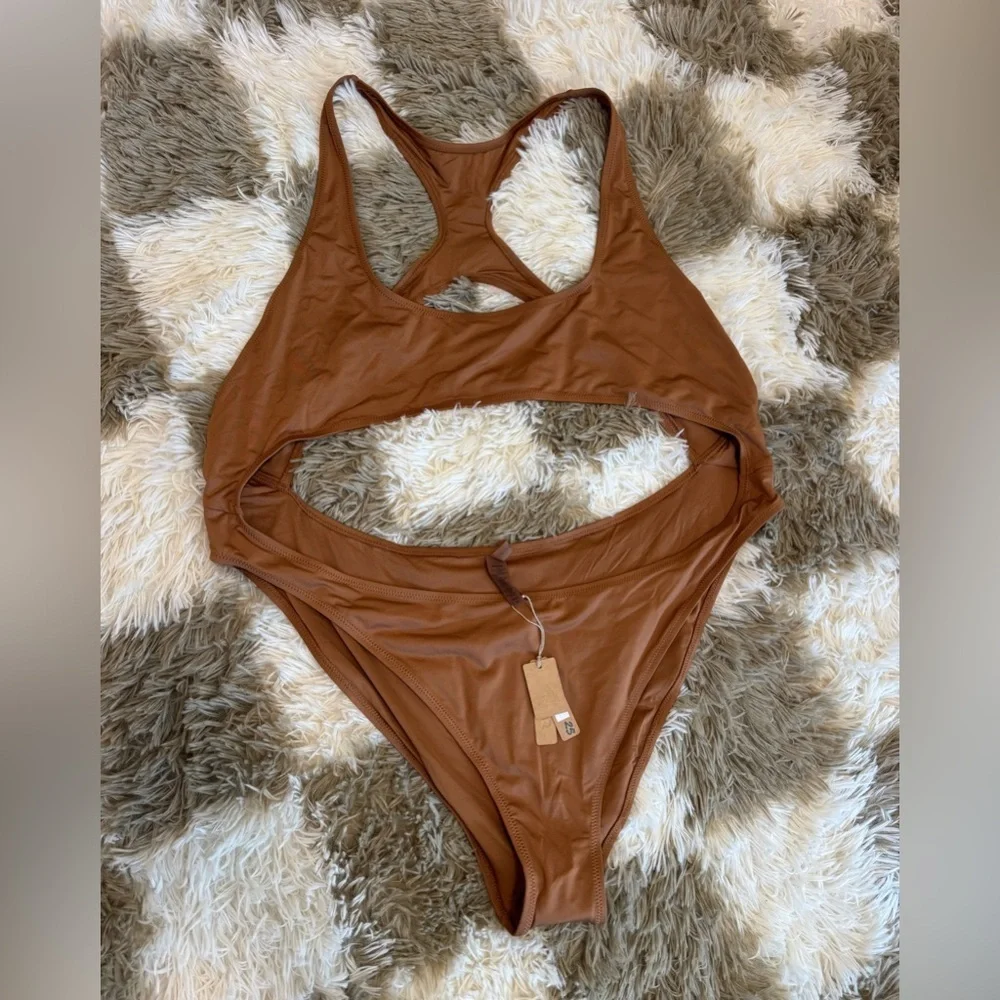 NEW SKIMS Monokini 4X Almond