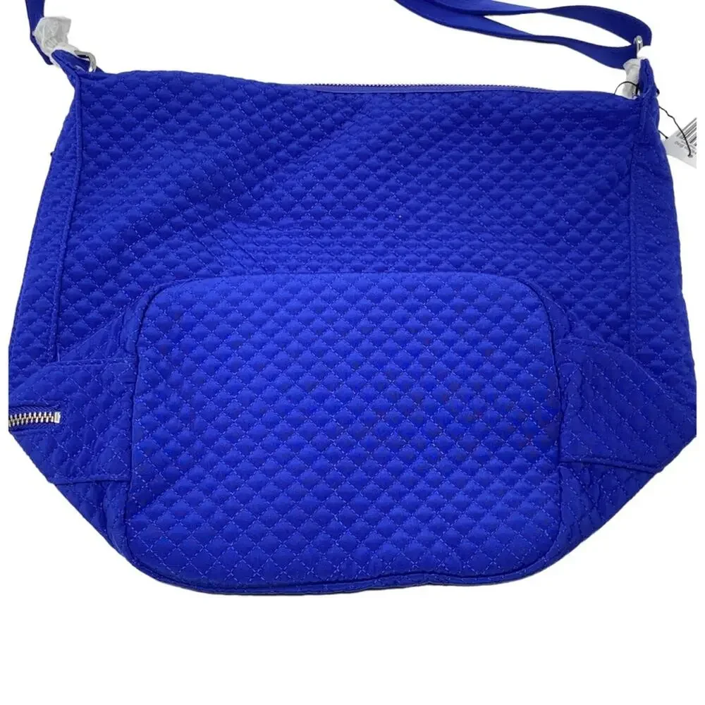 Vera Bradley Carson Hobo Bag In Gage Blue Microfiber New With Tags