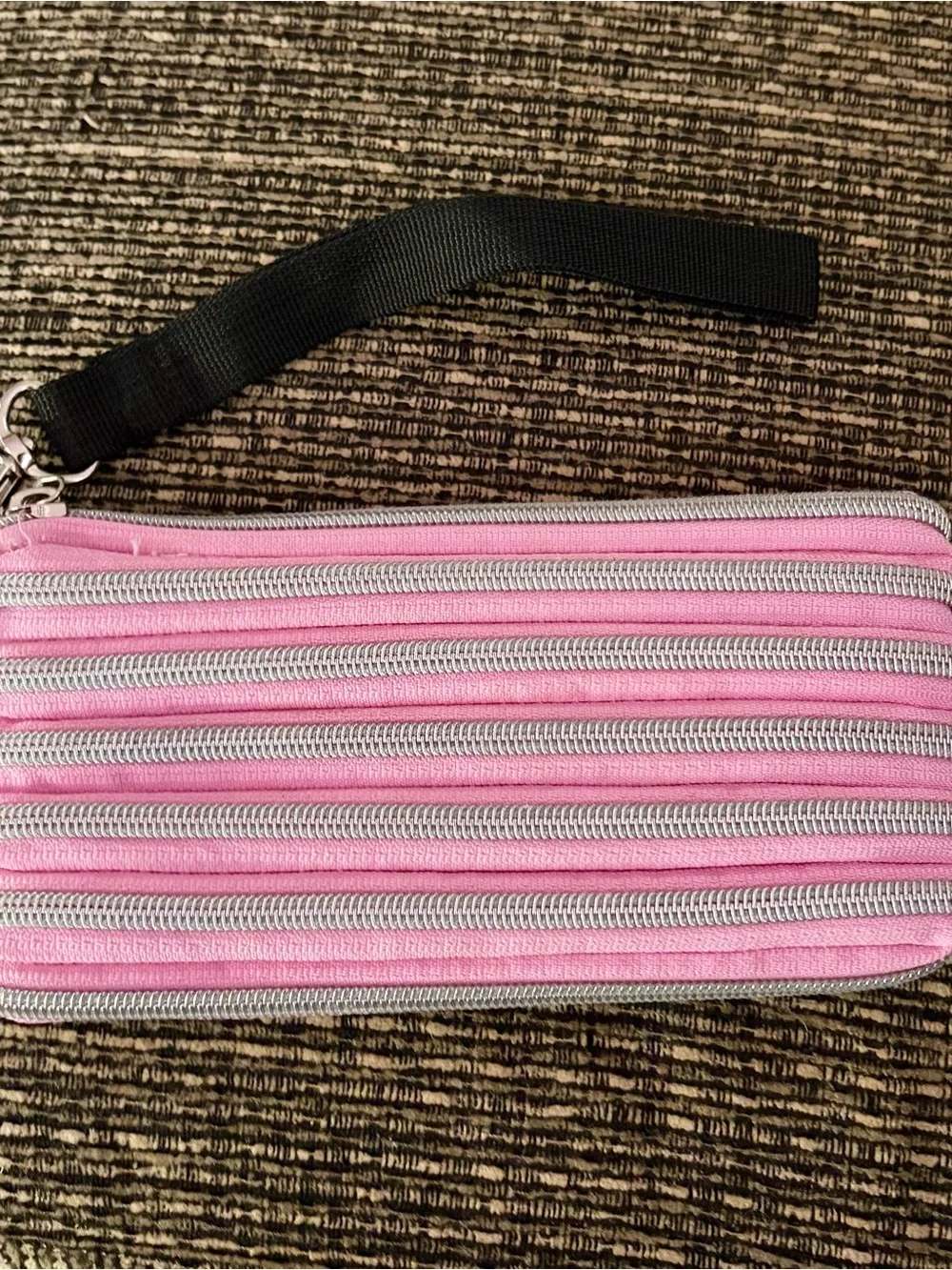 Bam Pink Zipper Wristlet