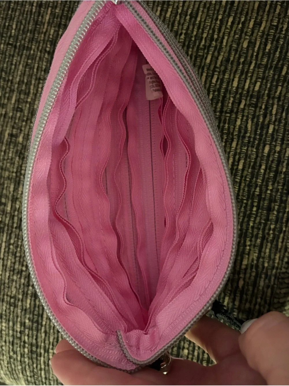 Bam Pink Zipper Wristlet