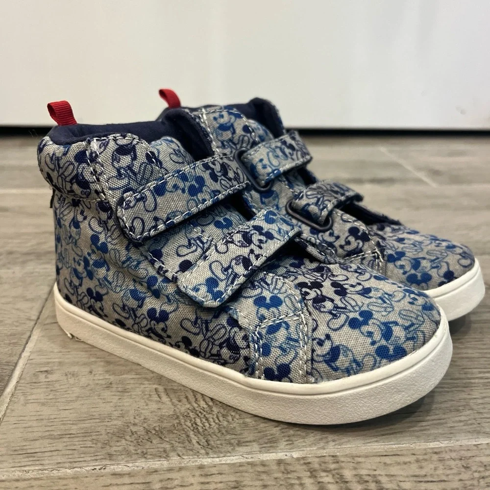 Baby Gap Disney High Top Sneakers Mickey Mouse‎ Little Kid Size 10 Disney Shoes