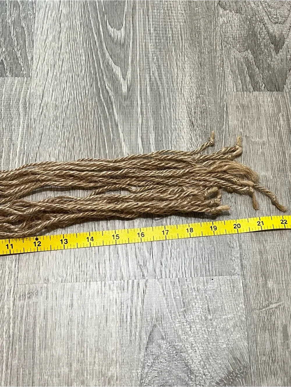 Small Brown and Lilac Purple Macramé Jute Rope Y2K Belt