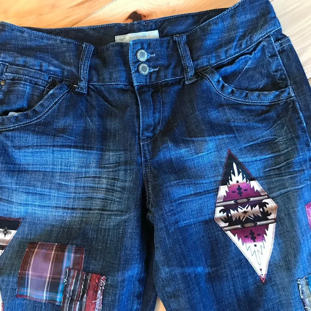 Upcycled western aztec