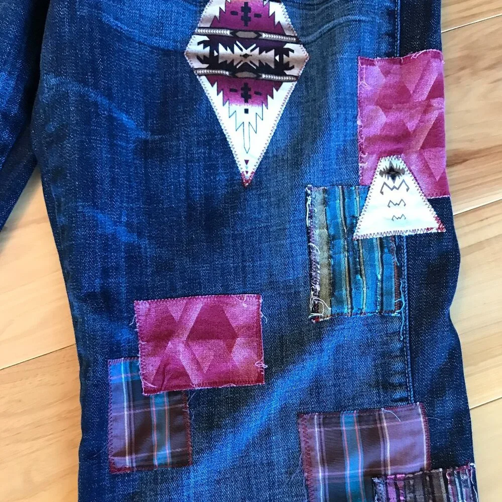 Upcycled western aztec