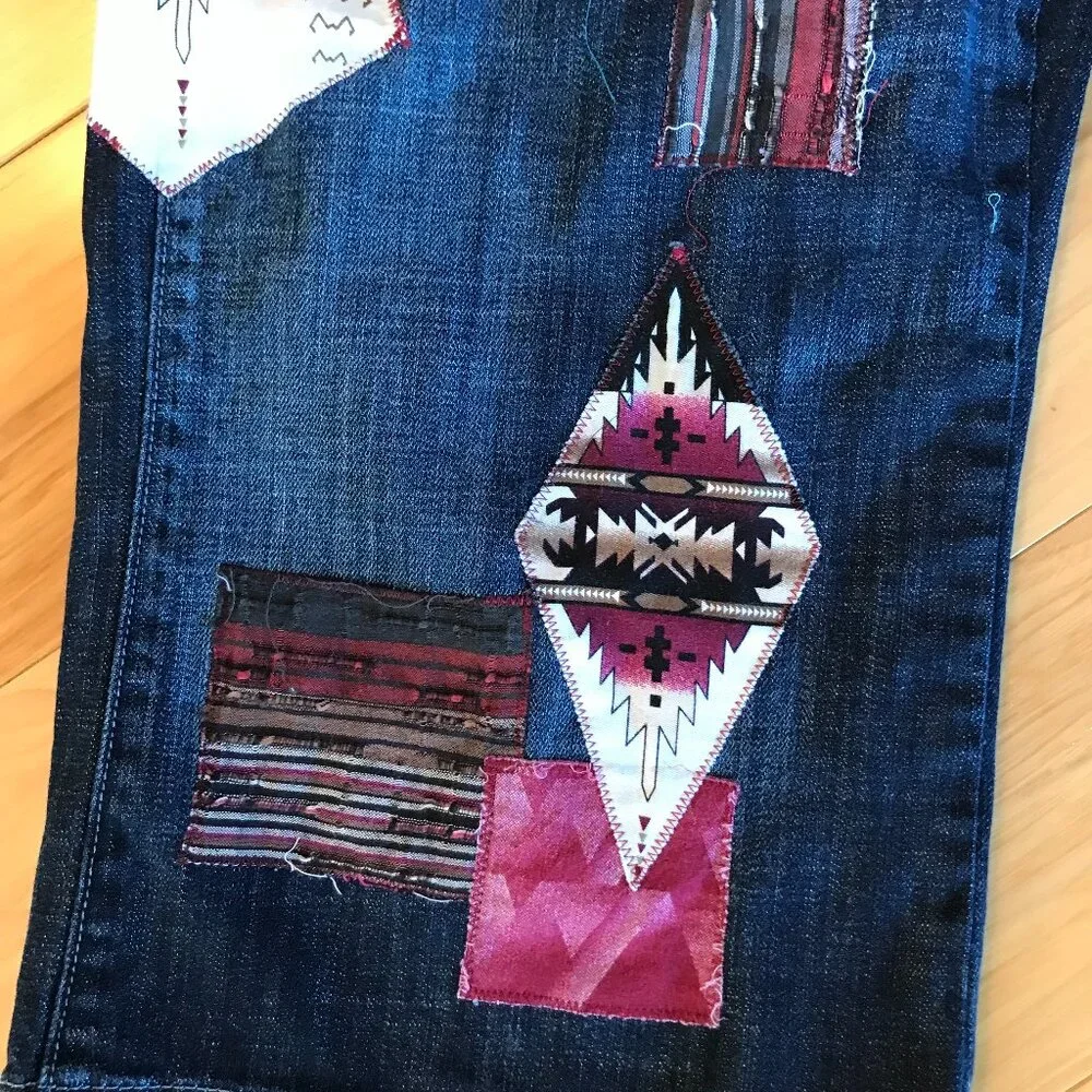 Upcycled western aztec