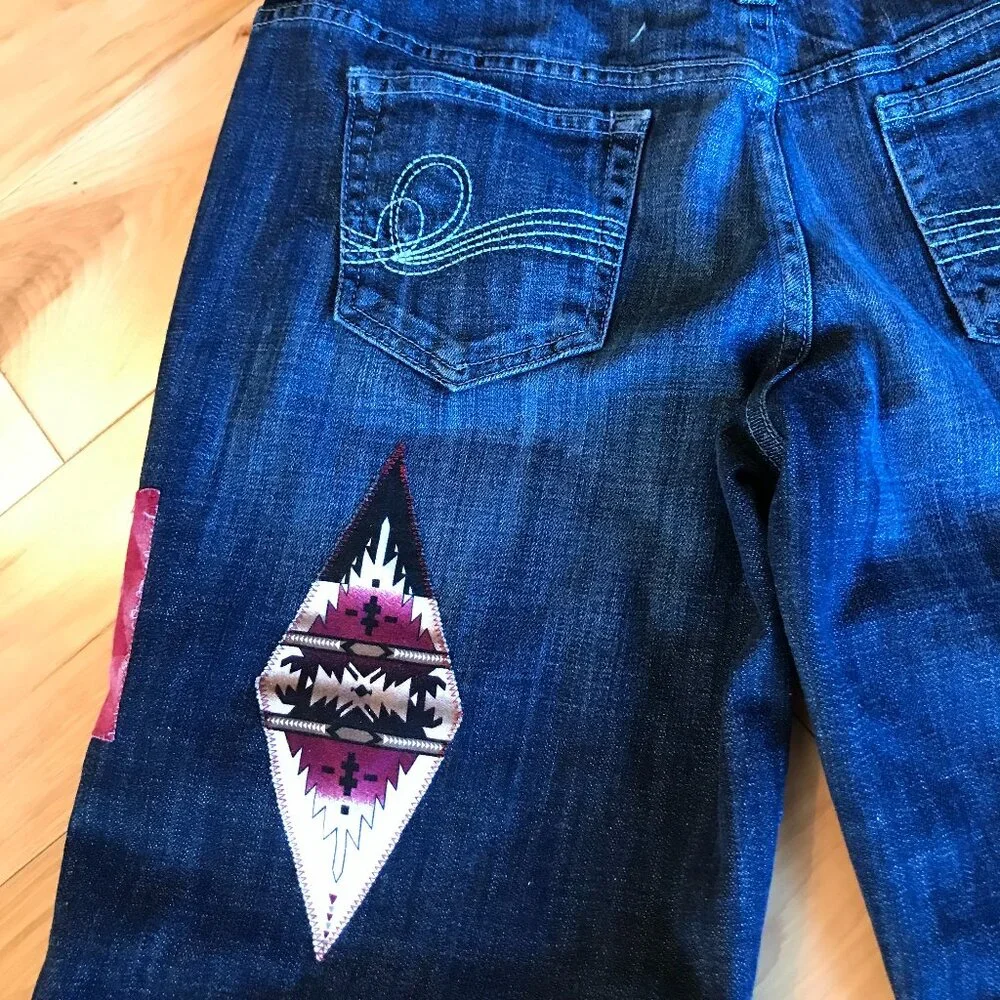 Upcycled western aztec