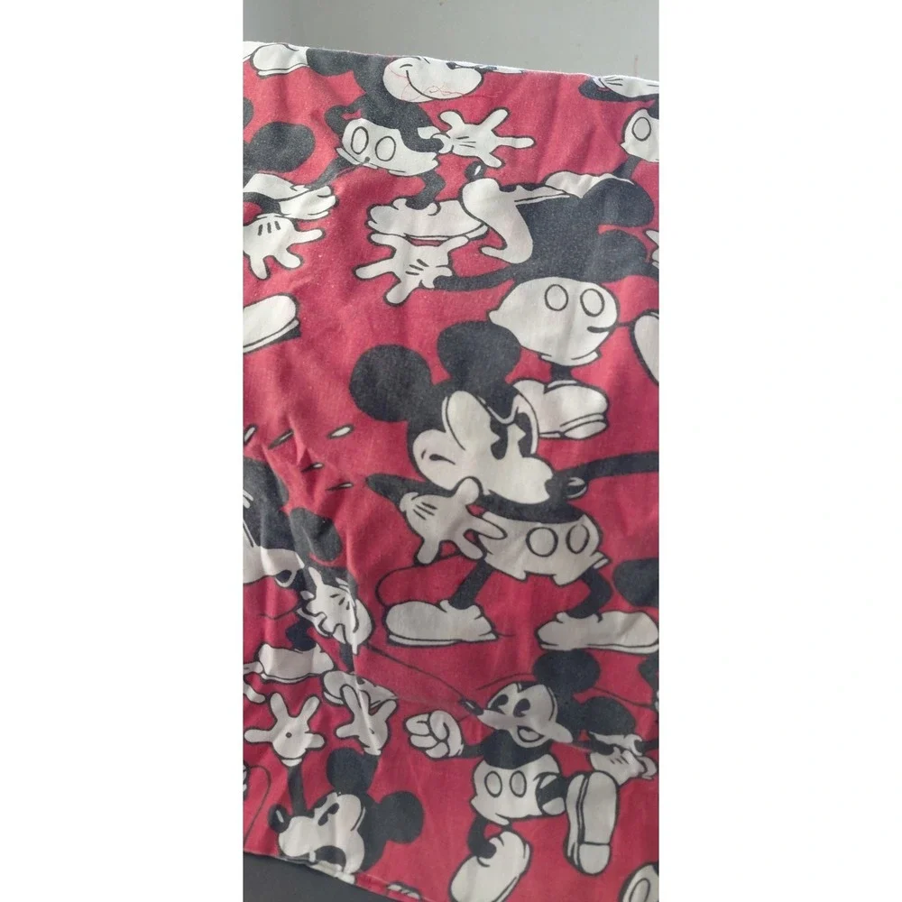One Vintage 90s Disney Mickey Mouse Large Pillow Cover all-over repeating print