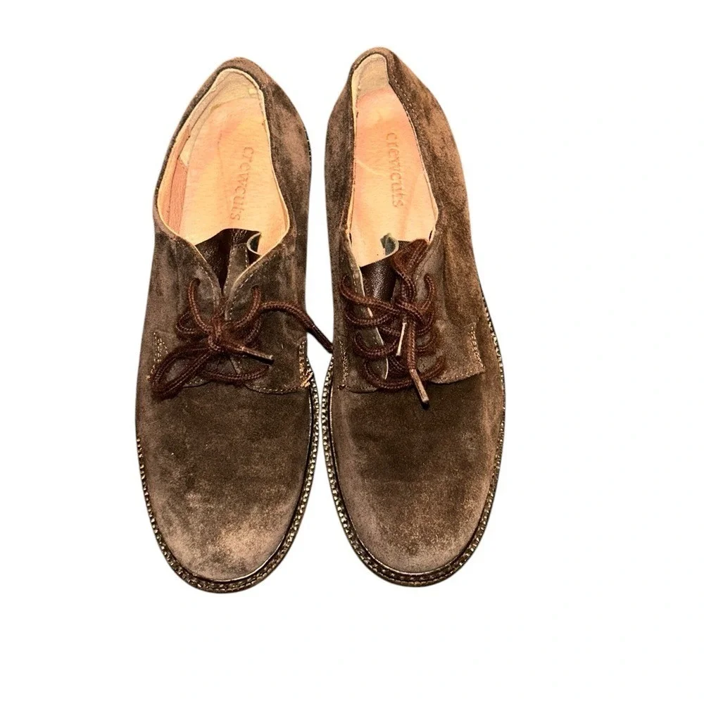 Crewcuts Brown Suede Lace Up Derby‎ Shoes Kids Size K3