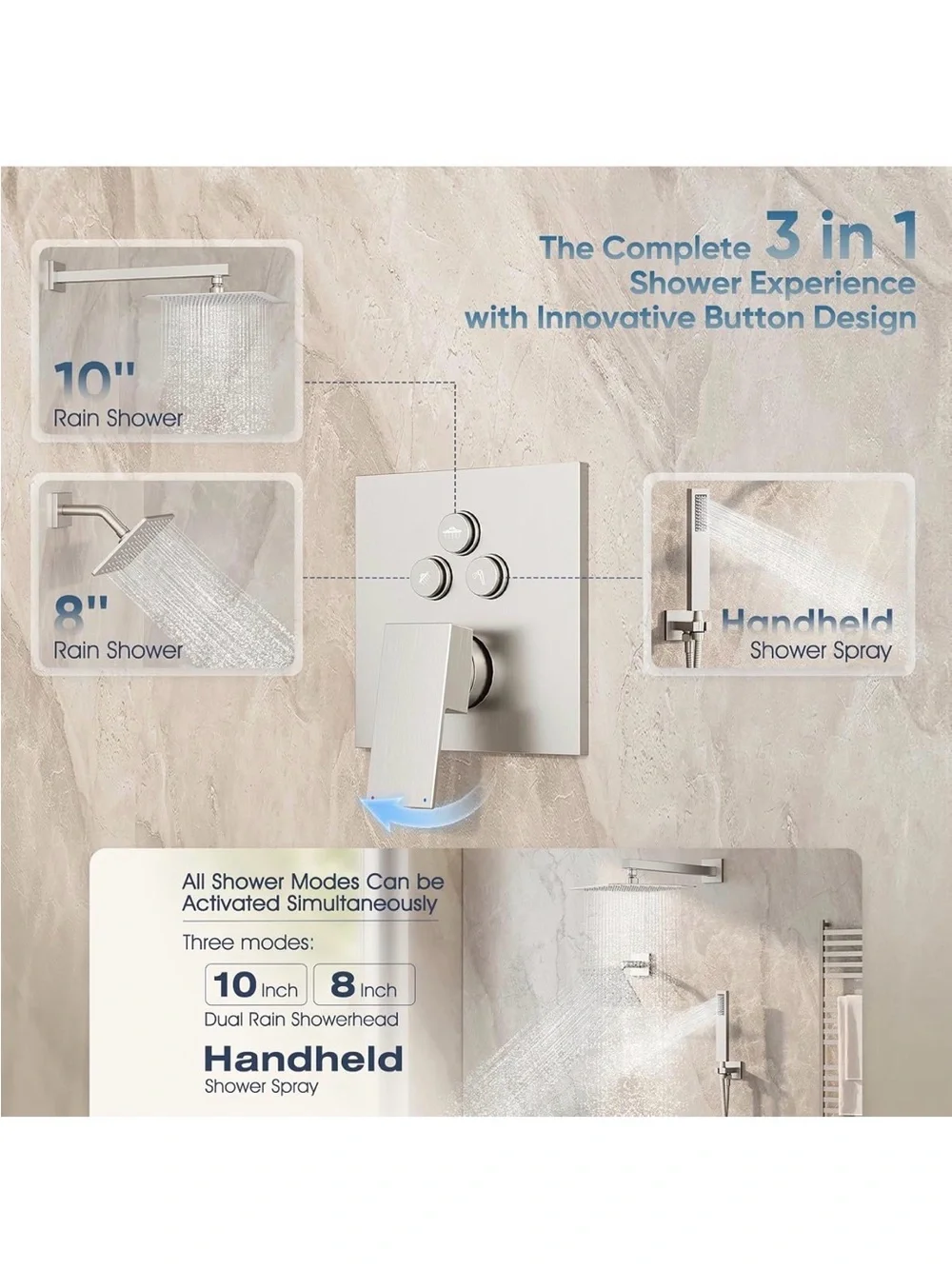 Shower faucet set