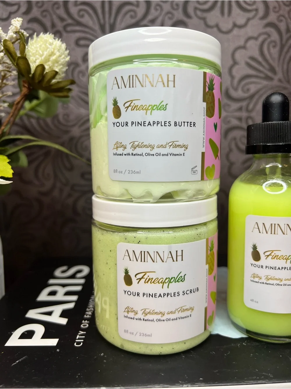 Aminnah Fineapples Pineapple Bath & Body Set