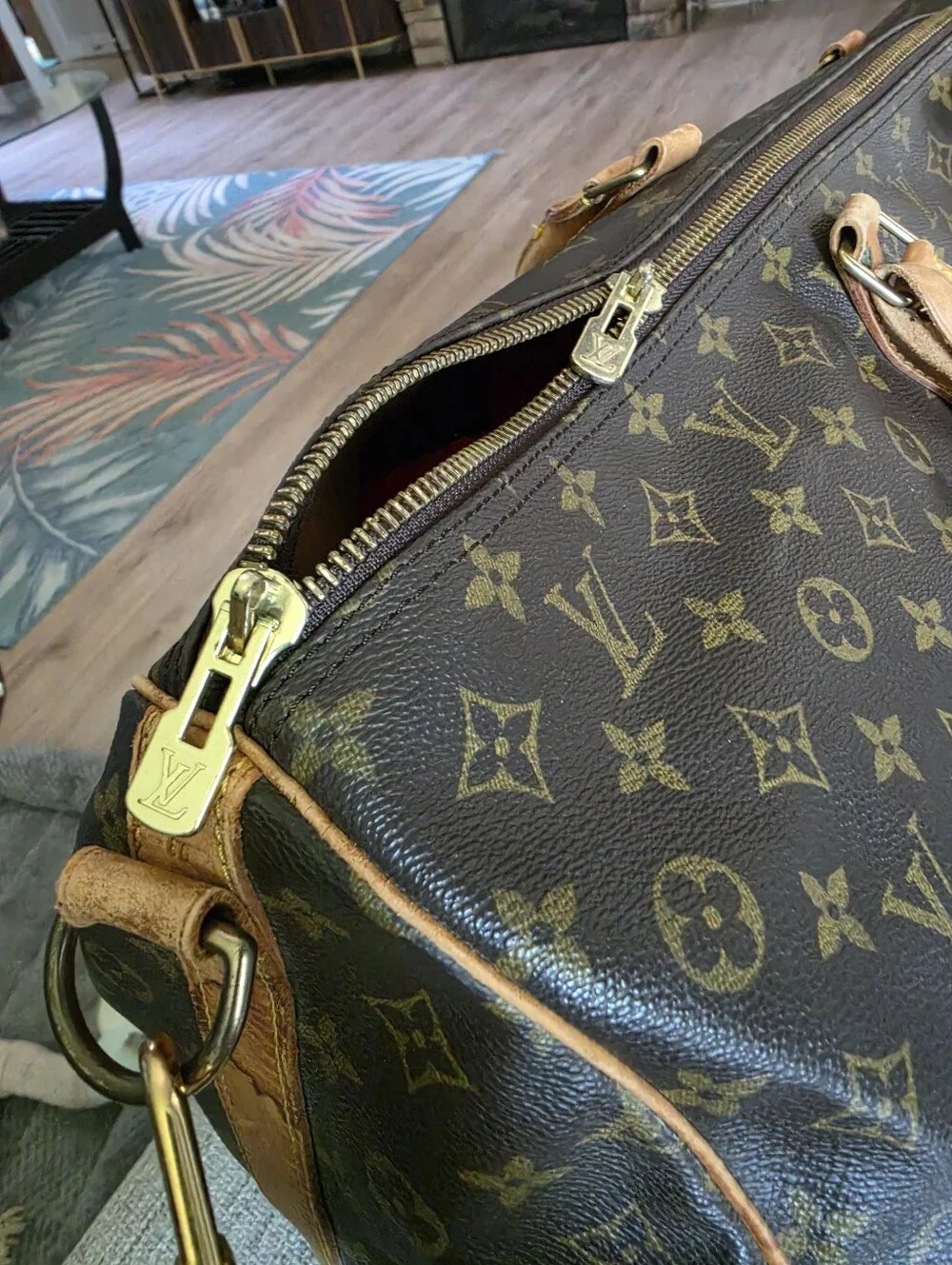 Louis Vuitton Monogram Canvas Duffel Bag in Brown and Tan