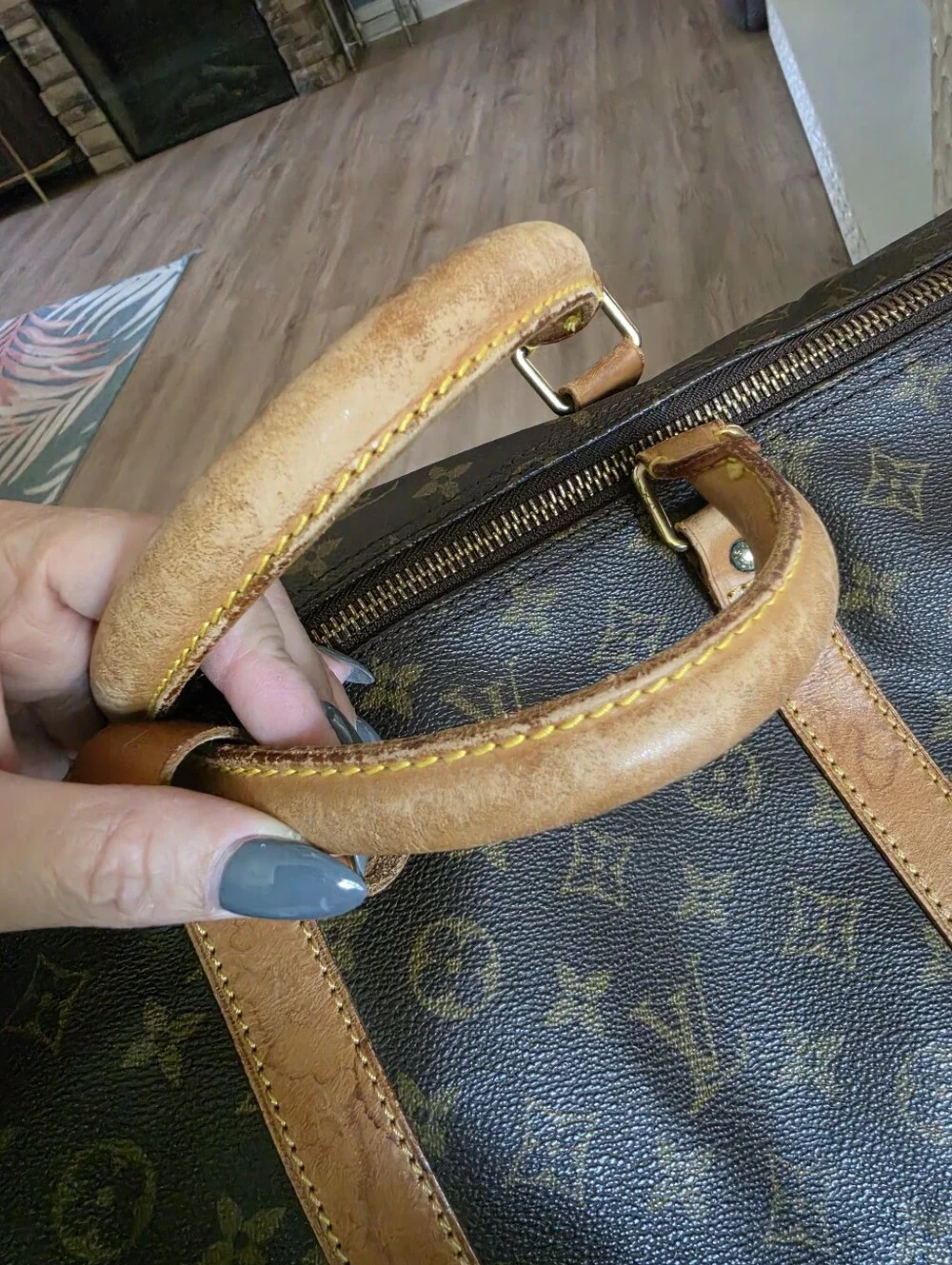Louis Vuitton Monogram Canvas Duffel Bag in Brown and Tan