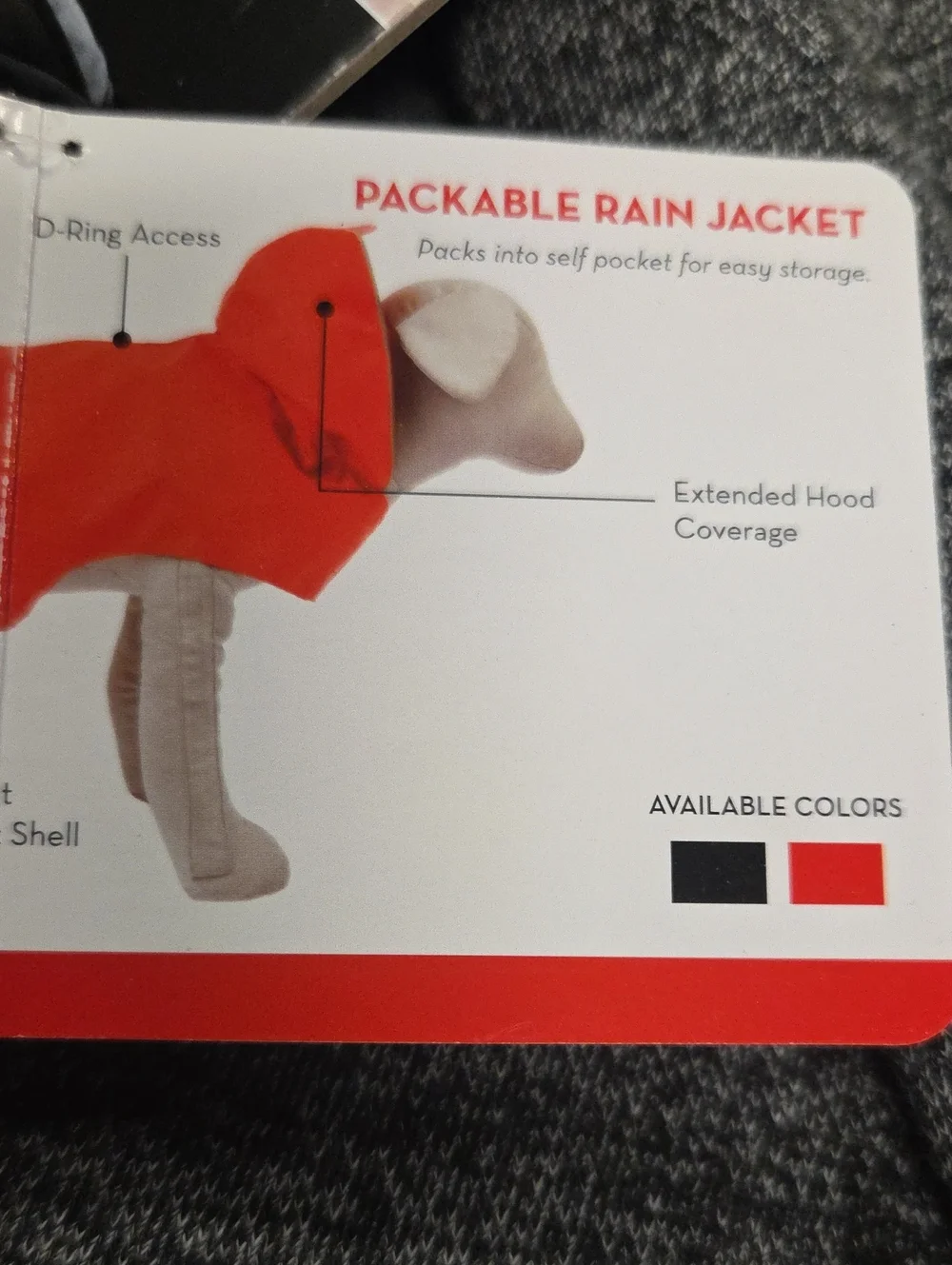 KONG Packable Rain Jacket with Self-Pack Feature