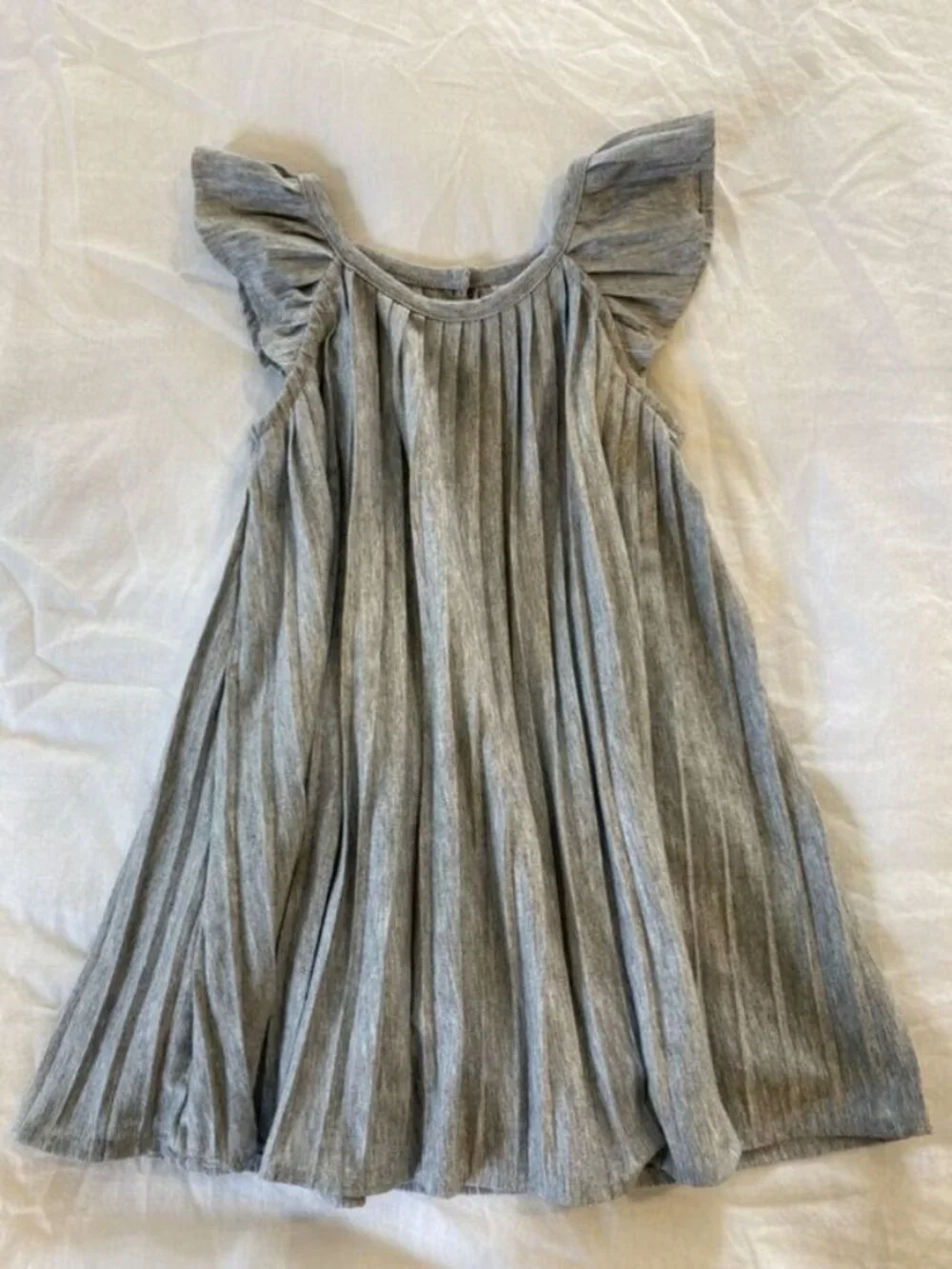 Gap Sparkly Grey Pleated Dress