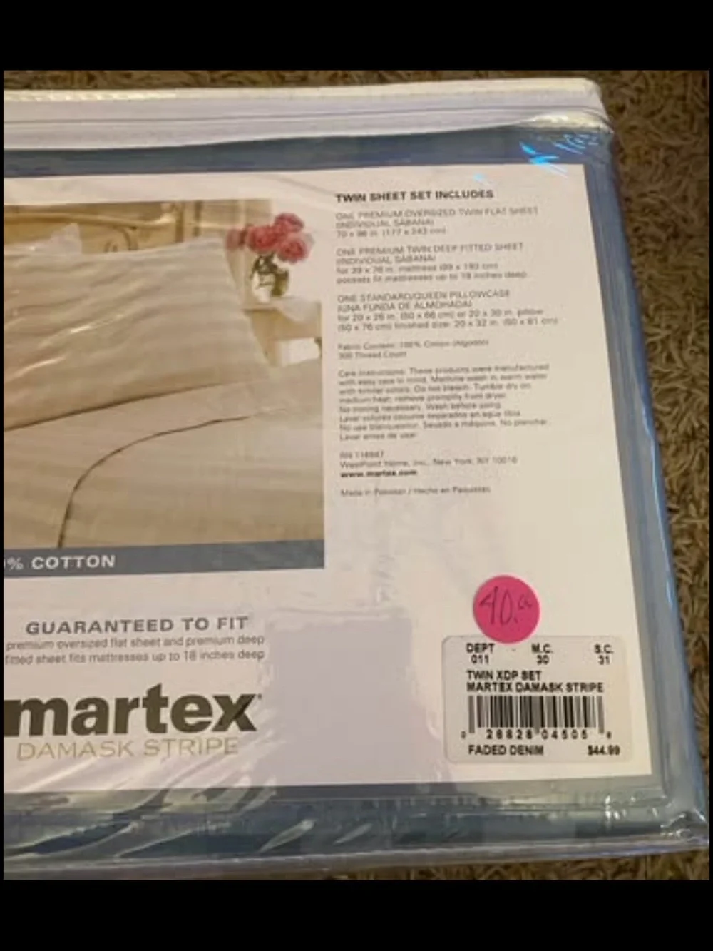 N/A martex damask