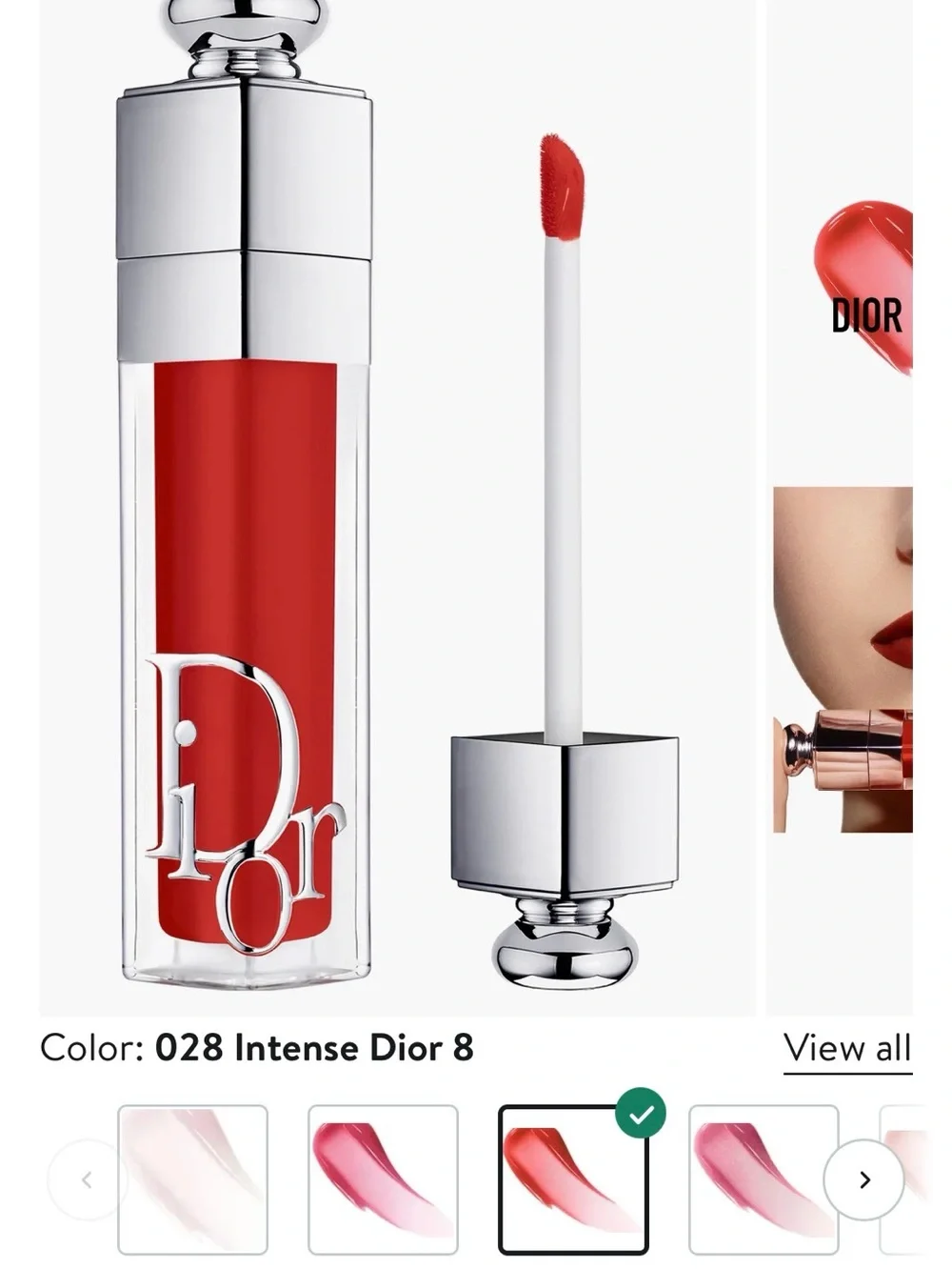 Dior Intense Liquid Lipstick — Vibrant Red (028 Intense Dior 8)
