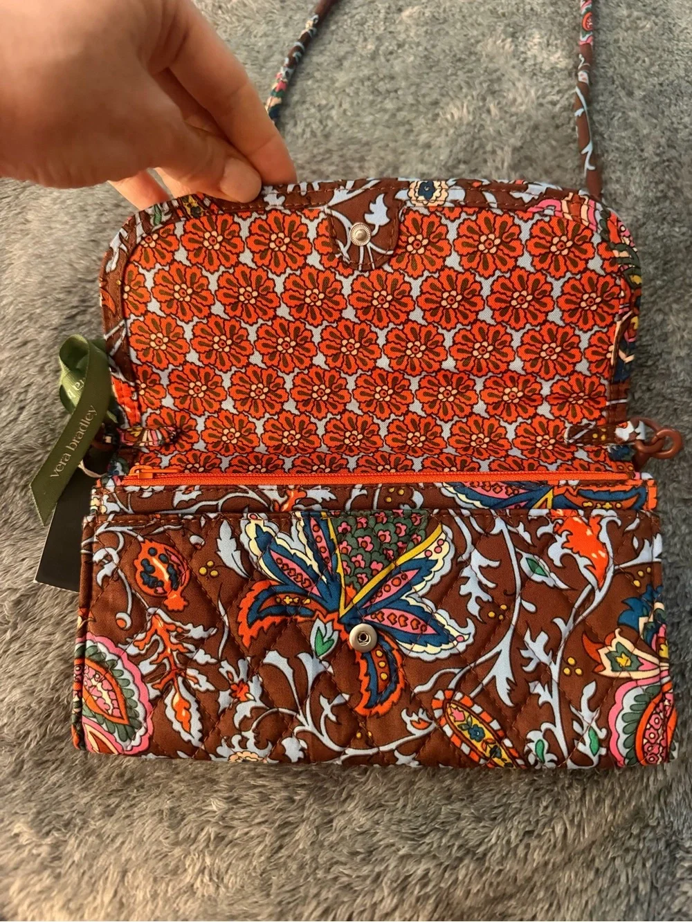 Vera Bradley Wildwood Wallet Adjustable Crossbody NWT