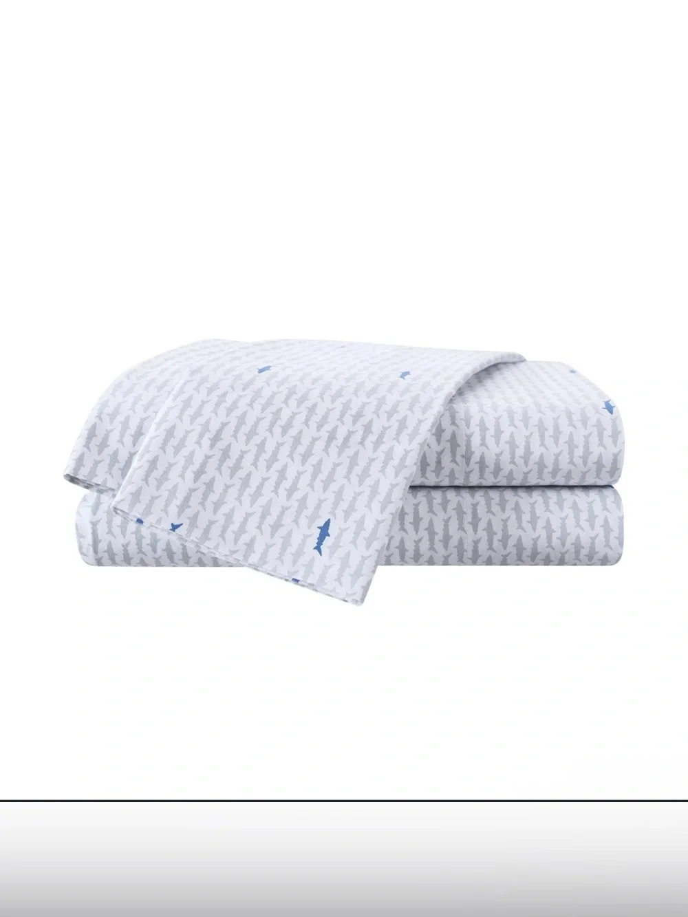 Southern Tide Home Shark Sighting cotton fitted sheet