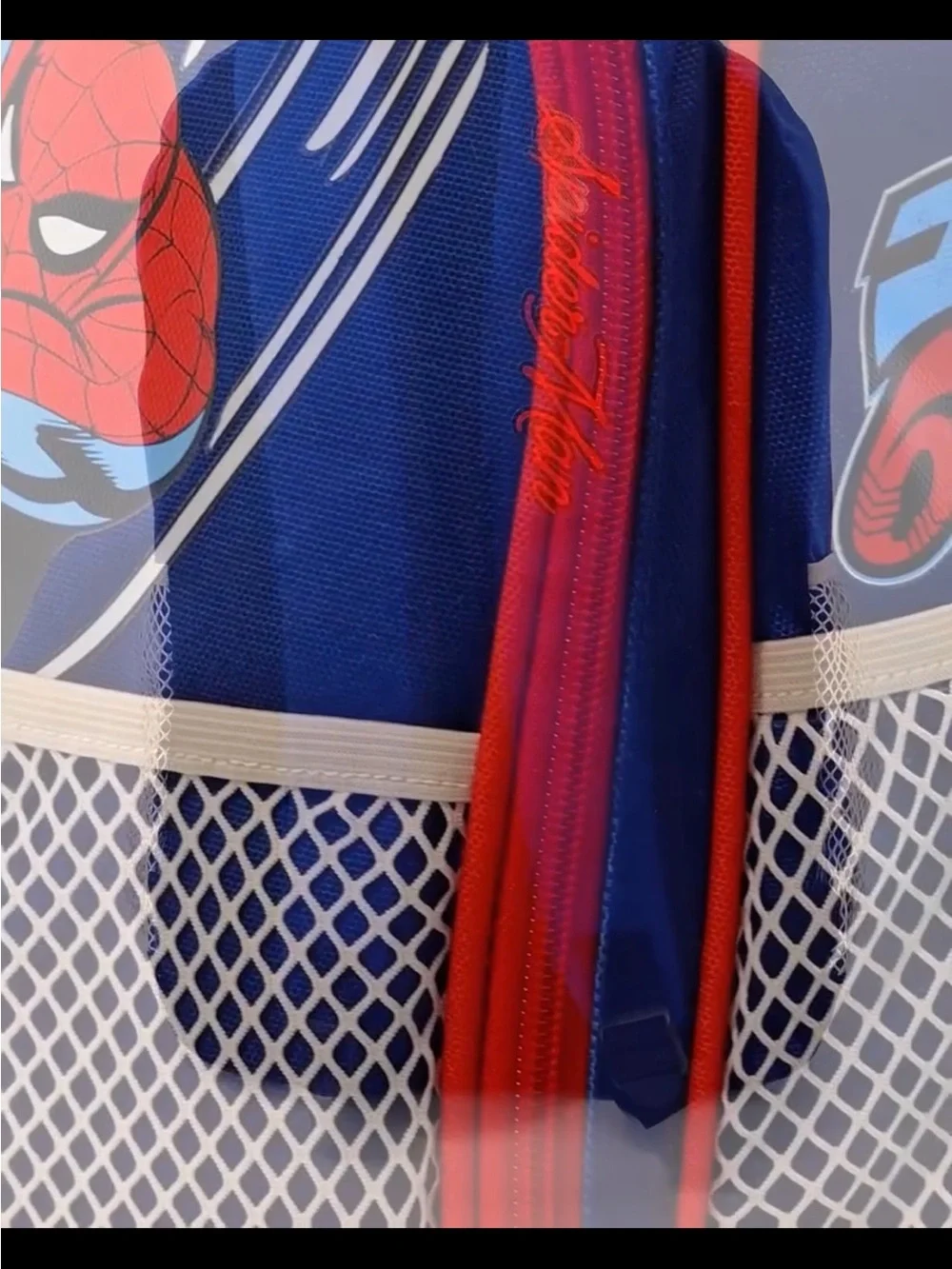 Marvel Spider-Man Kids Blue Backpack with Red Piping