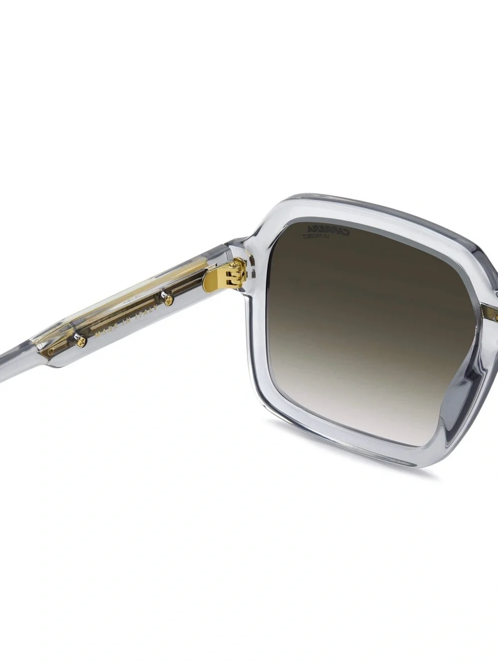 New Carrera VICTORY C 08/S Clear Frame Sunglasses with Gold Accents Authentic
