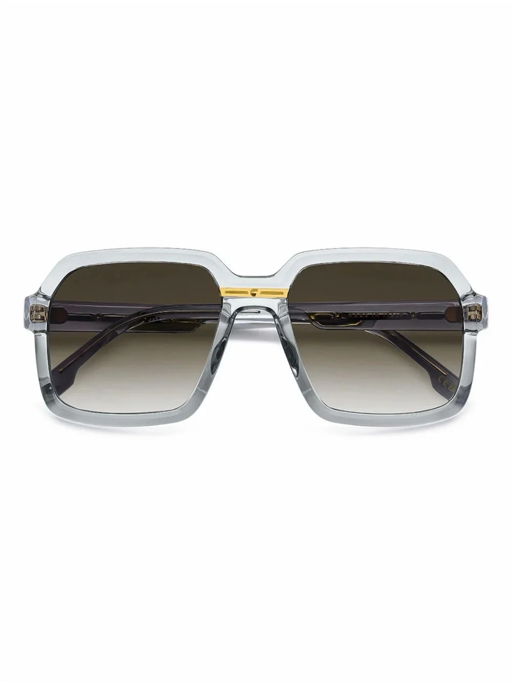 New Carrera VICTORY C 08/S Clear Frame Sunglasses with Gold Accents Authentic
