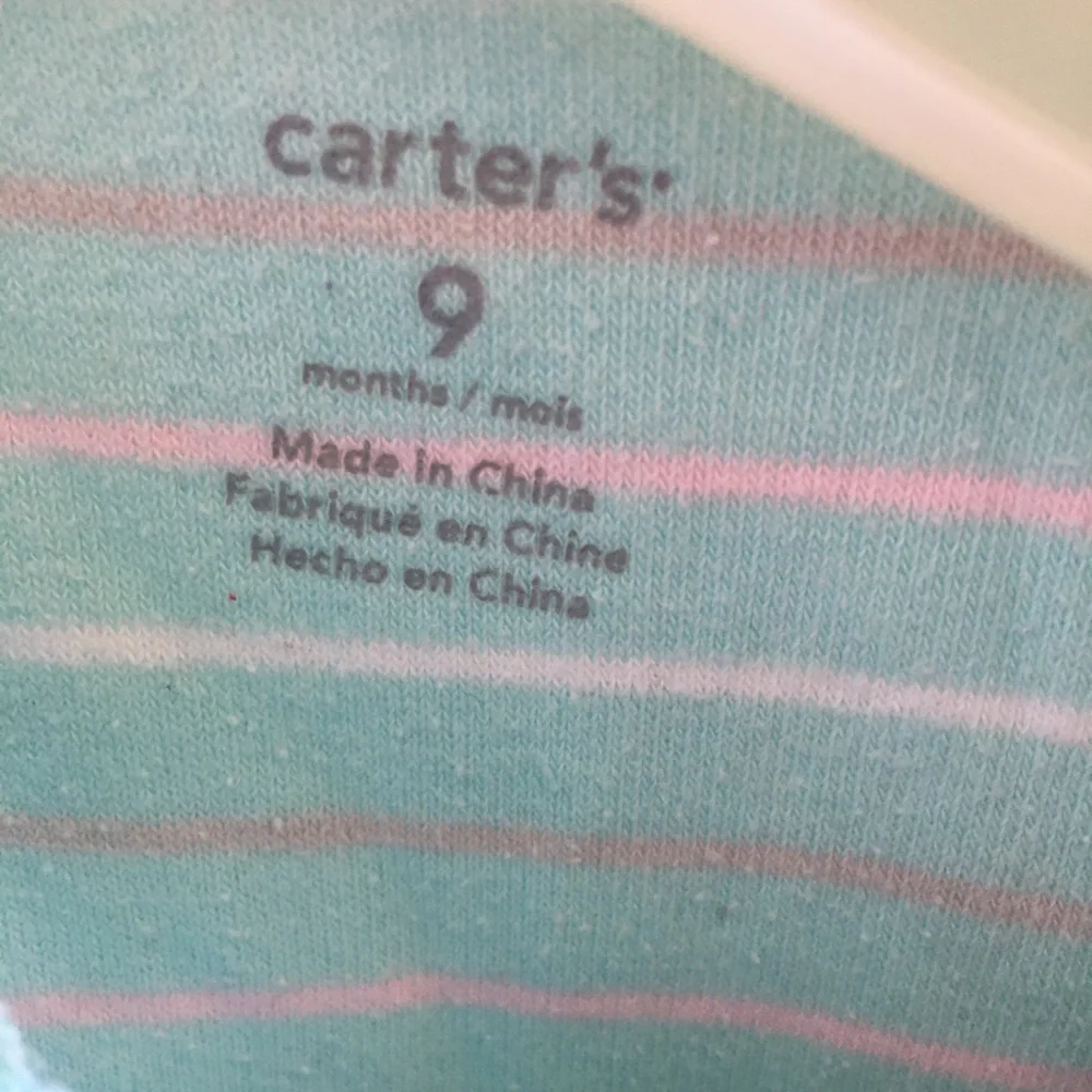 Carters 9 month footed one piece