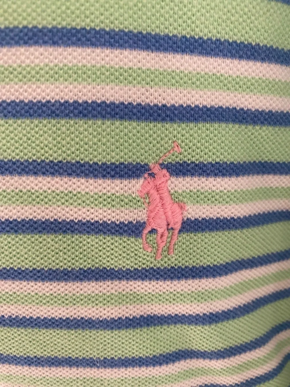 Polo by Ralph Lauren Mint and Blue Striped Polo‎