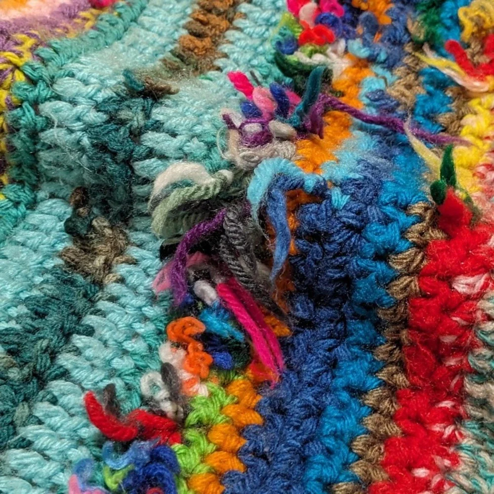 Handmade crochet scrap