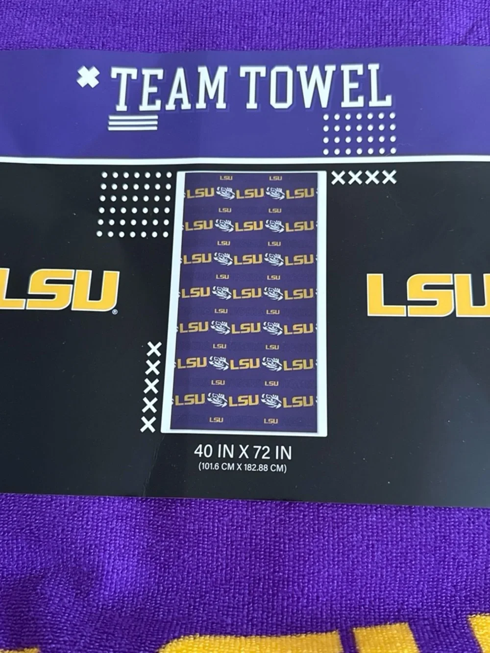 LSU Team Towel official lsu