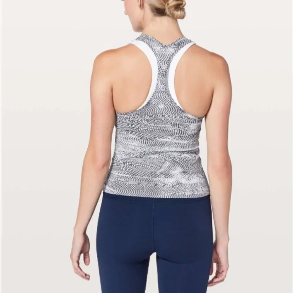 Lululemon Cool Racerback Race Length Swerve Vapor Metal Grey Size 4