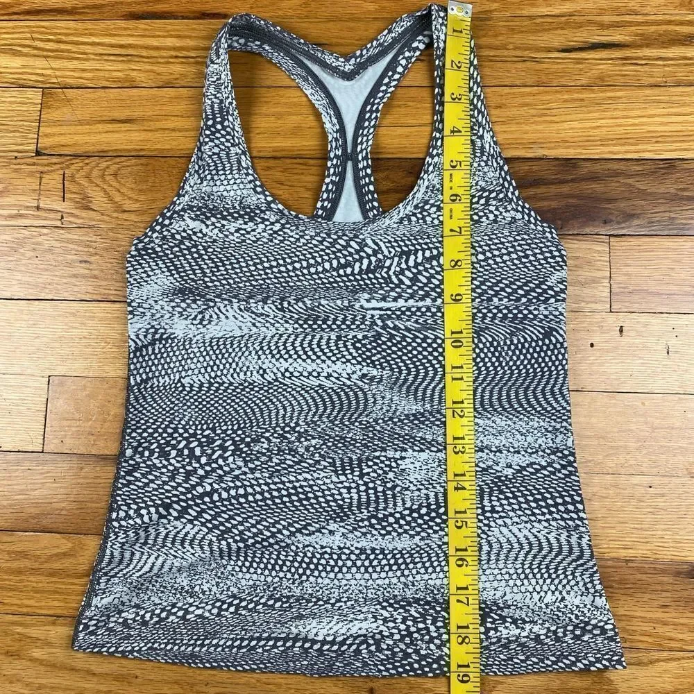 Lululemon Cool Racerback Race Length Swerve Vapor Metal Grey Size 4