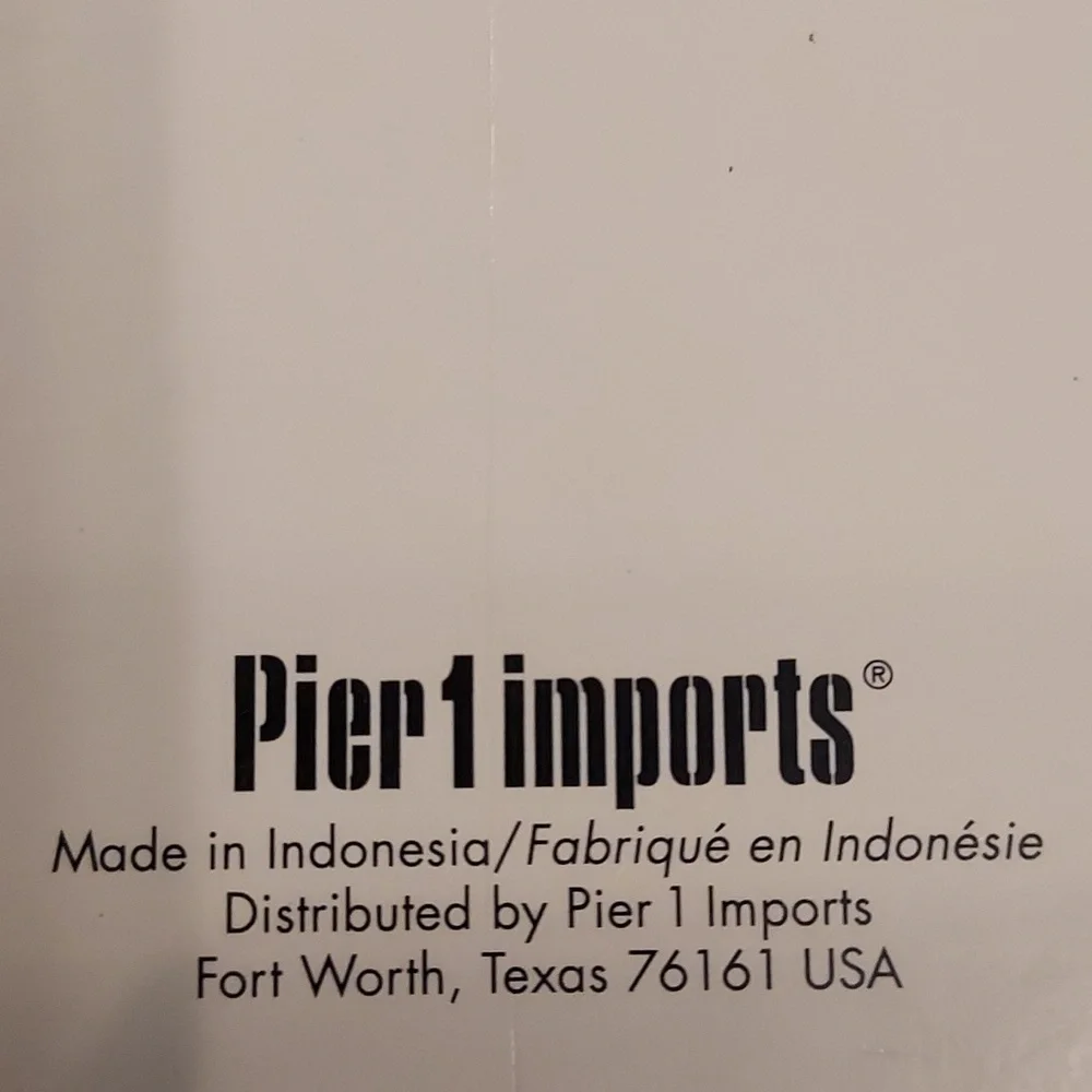 Pier 1 Imports NIB Hand Carved Artisan Boho Rustic Tribal Beaded Napkin Rings