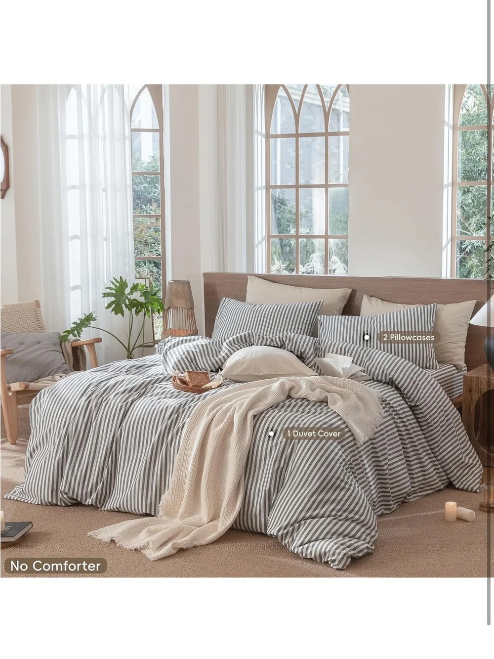 Moomee striped duvet